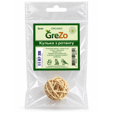 Кулька з ротангу з дзвоником GreZo (3 см)