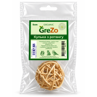 Кулька з ротангу з дзвоником GreZo (5 см)