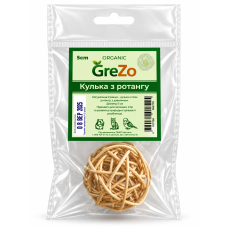 Кулька з ротангу з дзвоником GreZo (5 см)