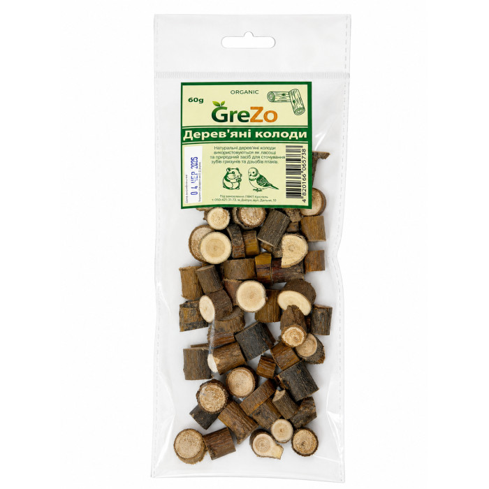 Дерев'яні колоди GreZo (60 г)