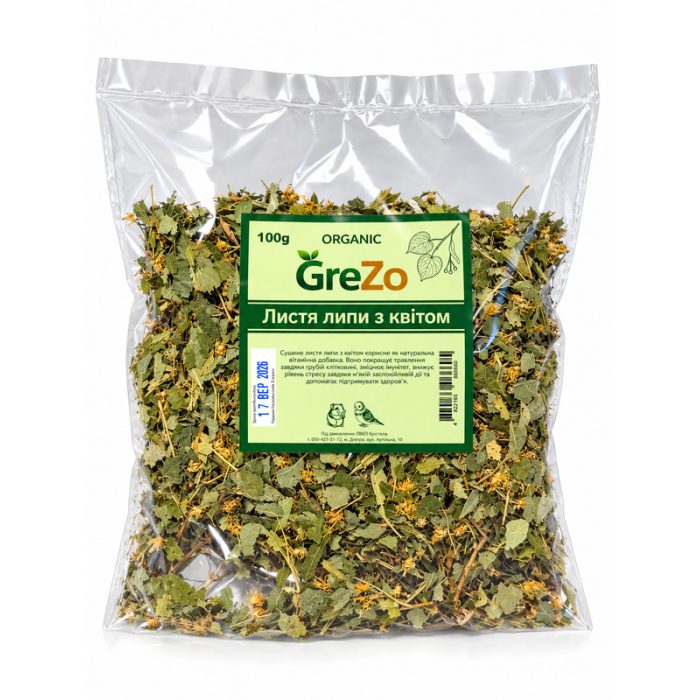 Листя липи з квітом GreZo (100 г)