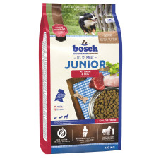 Сухой корм для собак Бош Юніор , з м'ясом Ягненка і рисом (1 кг), Bosch Junior Lamb Rice