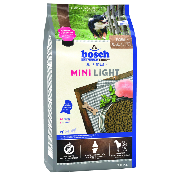 Сухий корм для собак Бош Міні Лайт ( 1 кг), Bosch Mini Light