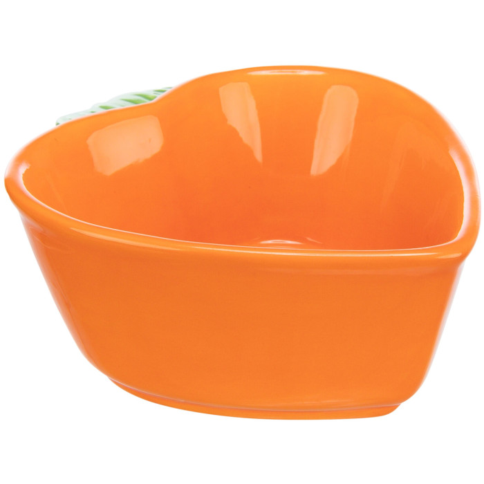 Миска для гризунів, у вигляді морквинки (180 мл/12 × 11см)