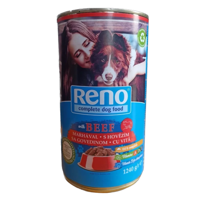 Консерва для собак RENO зі смаком яловичини (1240 г)