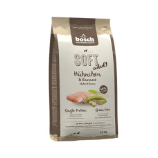 Напіввологий корм для собак Бош Софт з куркою та бананом, Bosch Soft Adult Chicken & Banana (2,5 кг)
