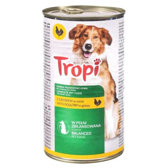 Консерва для собак Tropi зі смаком птаха (1,240)