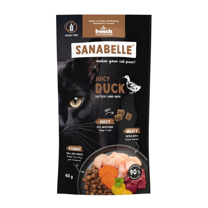 М'який корм Sanabelle Juicy з качкою для котів (40 г)