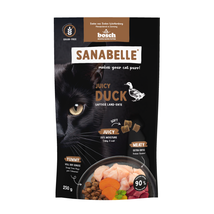 М'який корм Sanabelle Juicy з качкою для котів (250 г)