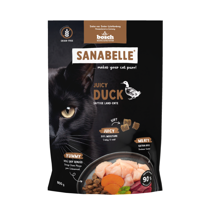 М'який корм Sanabelle Juicy з качкою для котів (800 г)