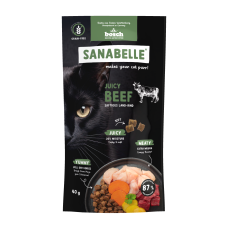 М'який корм Sanabelle Juicy з яловичиною для котів (40 г)