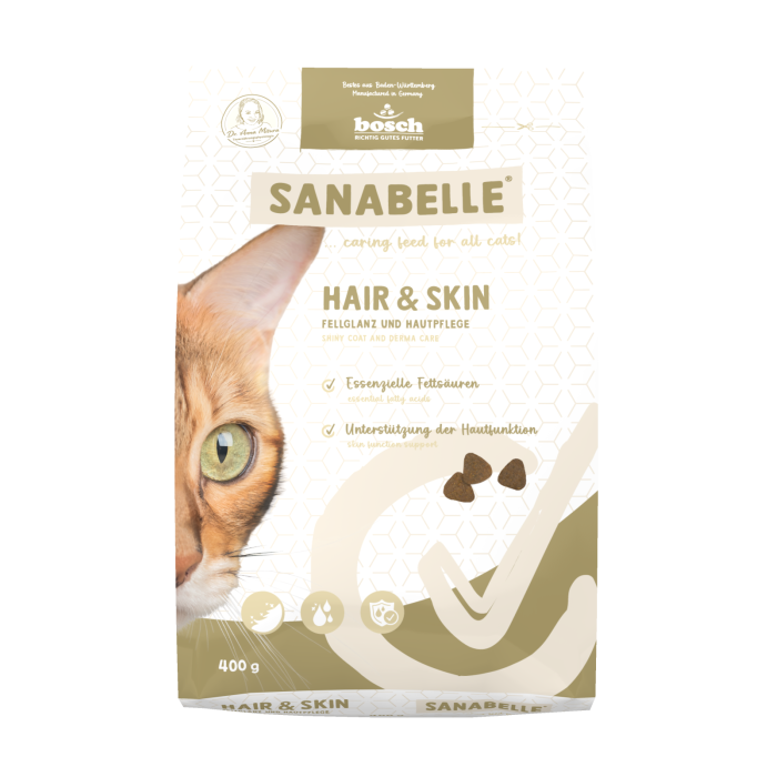Сухий корм для котів Бош Hair & Skin (400 гр), Bosch Sanabelle Hair & Skin (400 гр)