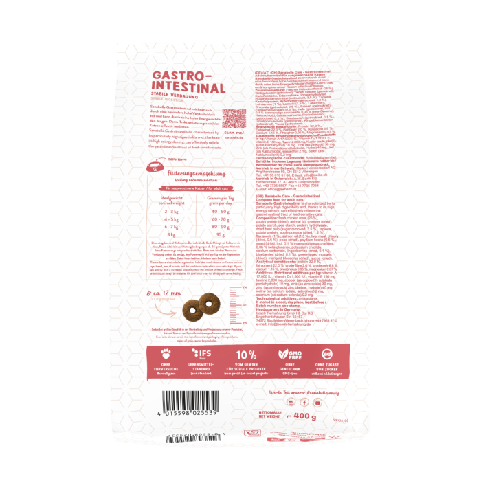 Сухий корм для котів Бош Gastrointestinal (400 гр), Bosch Sanabelle Gastrointestinal (400 гр)