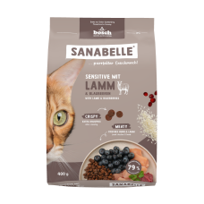 Сухий корм для котів Бош Санабель Сенсетив з ягням (400 гр), Bosch Sanabelle Sensitive with lamb (400 гр)