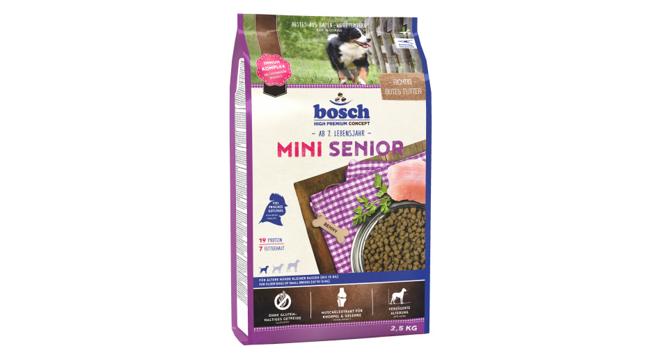 Харчування собак похилого віку Bosch Mini Senior