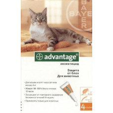 Захист від бліх у котів (Bayer) Advantage 40 Байєр вага до 4 кг