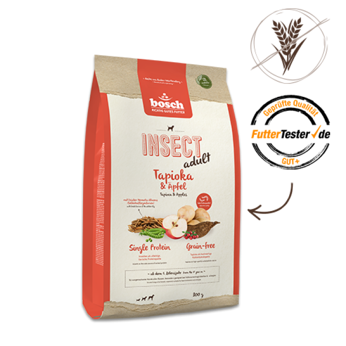 Сухий корм для собак Бош Інсект, Bosch Insect Adult (тапіока+яблуко) (10 кг)