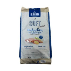 Напіввологий корм для собак Бош Софт з куркою та бататом, Bosch Soft Junior Chicken & Sweet Potato (12.5 кг)