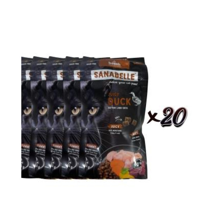 М'який корм Sanabelle Juicy з качкою для котів (40 г) (20 шт)