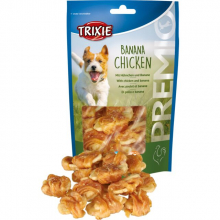 Ласощі для собак Trixie "Banana Chicken", зі смаком курки та банана (100 г)