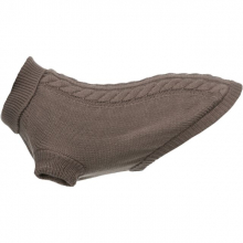 Пуловер "Kenton" для собак (33 см) (світло-сіро-коричневий)