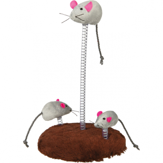 Три мышки на пружинках и подставке - 1