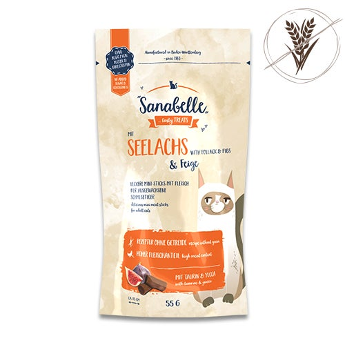 Sanabelle Snack Минтай/Инжир (55 г) - 1