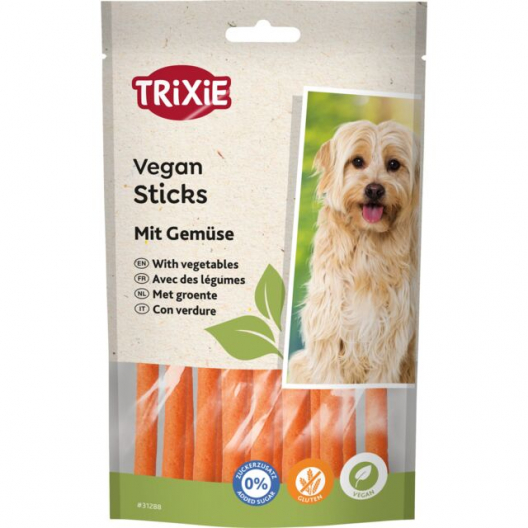 Лакомство для собак "Vegan Sticks" Trixie (овощи) (120г) - 1