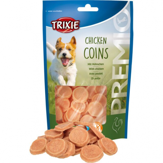 Ласощі для собак Trixie "Chicken Coins", зі смаком курки (100 г) - 1