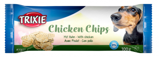 Лакомство чипсы для собак со вкусом курицы (100 г) - 1
