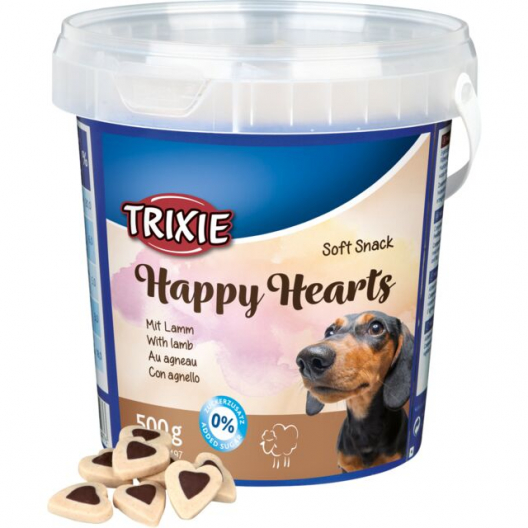 Лакомства для собак Trixie "Happy Hearts", со вкусом баранины (500 г) - 1