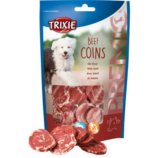 Лакомства для собак Trixie "Coins", монеты со вкусом говядины (100 г) - 1