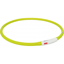 Нашийник USB для собак, що світиться, XS-XL (70 см х 10 мм)(жовтий)