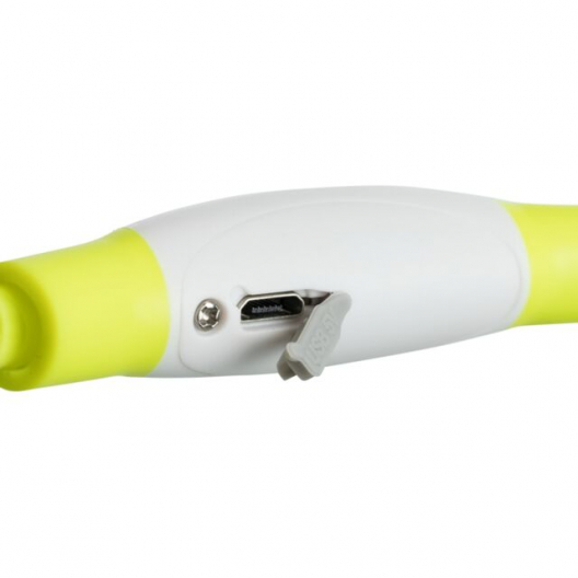 Ошейник светящийся USB XS-XL для собак (желтый) - 2