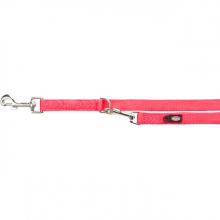 Поводок-перестёжка Premium XS двухслойный для собак TRIXIE (кораллово-красный)