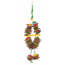 Іграшка для папуг дерев'яна (18 х 35 см)