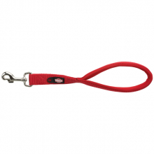 Поводок короткий, двухслойный Premium M-XL для собак TRIXIE (красный)