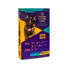Краплі на холку Palladium EХTRA SAFE для собак 20-30 кг (4 піпетки х 3 мл)