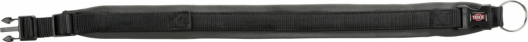 Ошейник "Premium" L-XL с неопреновой подкладкой (56-62см/25мм) (черный/графит) - 1