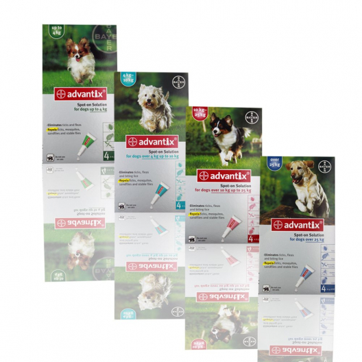 Захист від бліх та кліщів для собак дрібних порід (Bayer) Advantix Байєр Адвантікс - 1