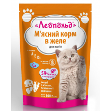 Леопольд консерва для котів Асорті з м'ясом, печінкою та овочами (100 гр)