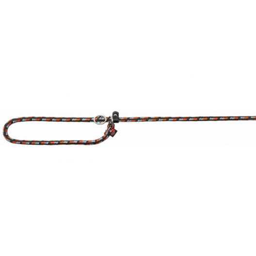 Поводок-полуудавка "Mountain Rope" S-M для собак (чёрный/оранжевый) - 1
