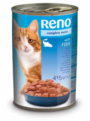 Консерва для котів RENO зі смаком риби (415 г) - 1