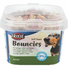 Ласощі для собак Trixie "Bouncies", м'ясне асорті (140 г)