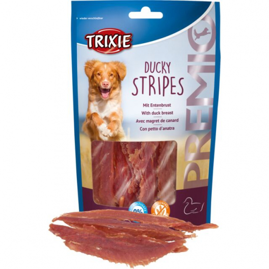 Ласощі для собак Trixie "Stripes", зі смаком качки (100 г) - 1