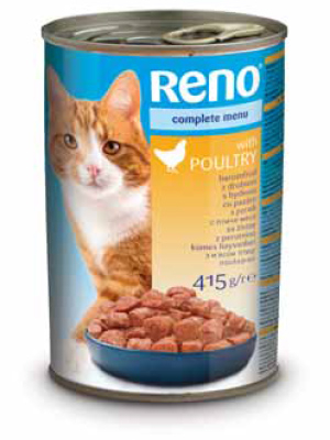 Консерва для котів RENO зі смаком птиці (415 г) - 1