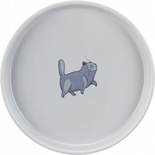 Миска керамическая для кошек (0,6 л/ø 23 см) - 1