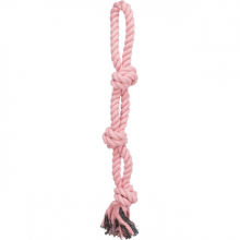 Іграшка мотузка-апорт з 3 вузлами для собак