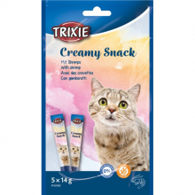 Ласощі для котів Trixie, вершкові закуски з креветками (70 г)