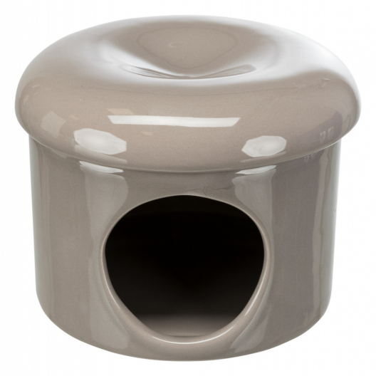 Керамический домик для мелких грызунов TRIXIE (16 х 12см) (серо-коричневый) - 1